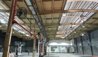 深圳聯(lián)華籃球場室內led工廠燈照明工程案例