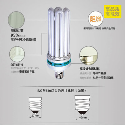 【工程照明 節(jié)能燈 5U125W節(jié)能燈 燈泡 燈飾 大功率節(jié)能燈】價(jià)格,廠家,圖片,節(jié)能燈,長興三凱照明-