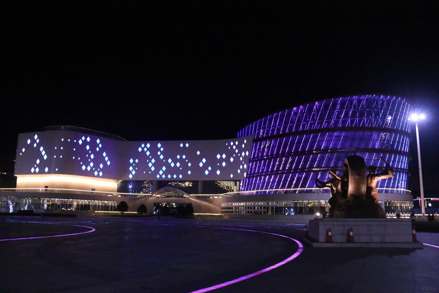 湘西民族文化廣場夜景照明工程&mdash;&mdash;2018神燈獎申報工程-.